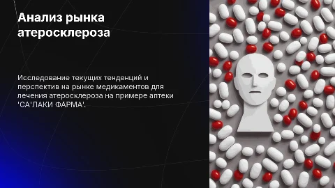 Презентация: Анализ фармацевтического рынка лекарств для атеросклероза