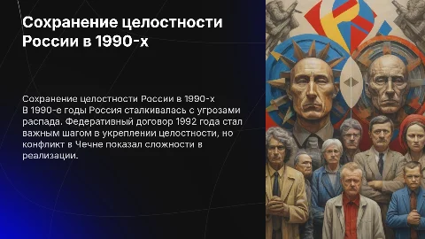 Проблема сохранения территориальной целостности России в 1990-е