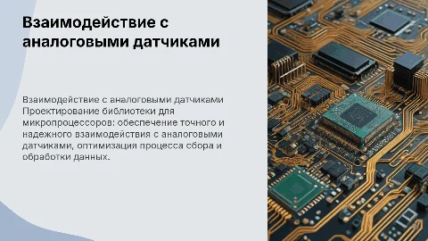 Проектирование библиотеки для взаимодействия с датчиками