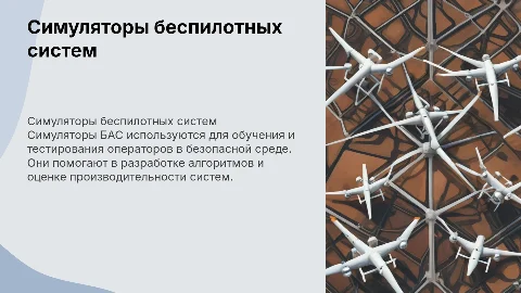 Симуляторы БАС (Беспилотных Авиационных Систем)