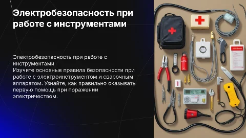 Электробезопасность: Правила работы с электроинструментом