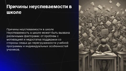 Причины неуспеваемости в школе