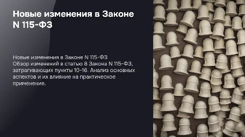 новые ч. 10-16 ст. 8 Закона N 115-ФЗ
