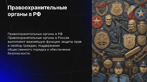 Правоохранительные органы в РФ