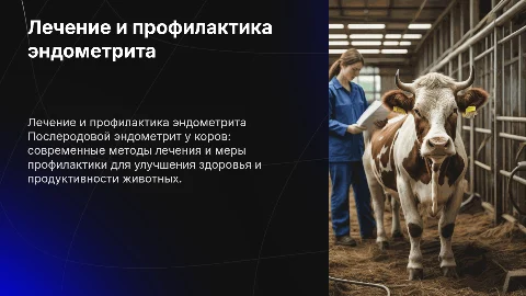 Лечение и профилактика послеродового эндометрита у коров
