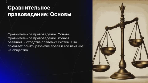 Сравнительное правоведение