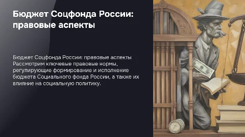 Бюджет Социального фонда России: правовое регулирование