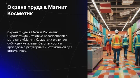 4. Охрана труда и техника безопасности в магазине «Магнит Косметик»