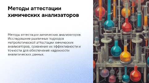 Методы метрологической аттестации химических анализаторов