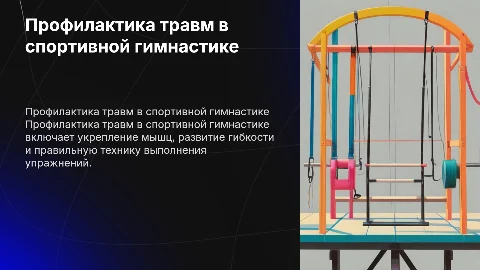 Профилактика травм в спортивной гимнастике