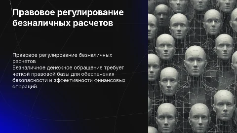 правовое регулирование безналичного денежного обращения