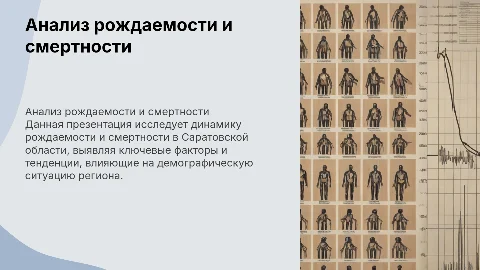 Анализ процессов рождаемости и смертности в Саратовской области