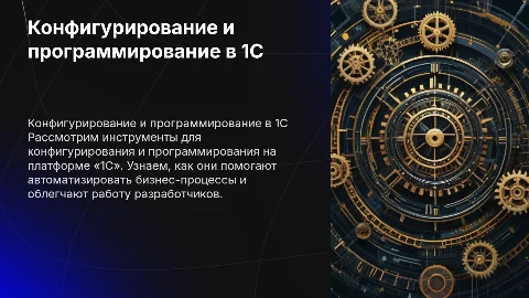 Средства конфигурирования и программирования на платформе «1С»