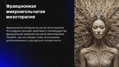Фракционная микроигольчатая мезотерапия: принцип действия и доход