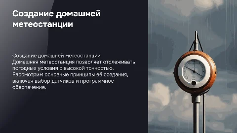 основные принципы и создание домашней метеостанции