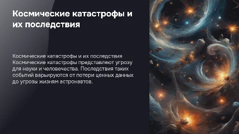 Космические катастрофы и их последствия