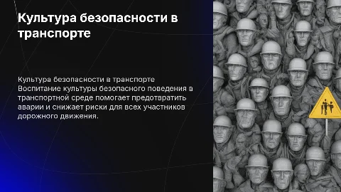 Воспитание культуры безопасного поведения в транспорте