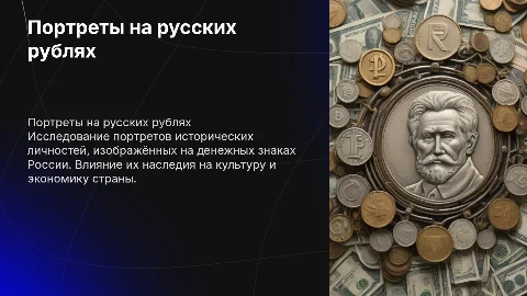 портреты на деньгах с русскими рублями