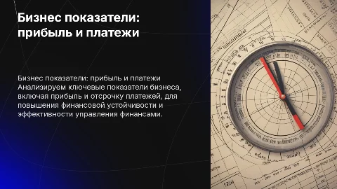 Бизнес показатели по прибыли и отсрочке платежа
