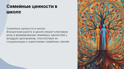 Формирование семейных ценностей у младших школьников
