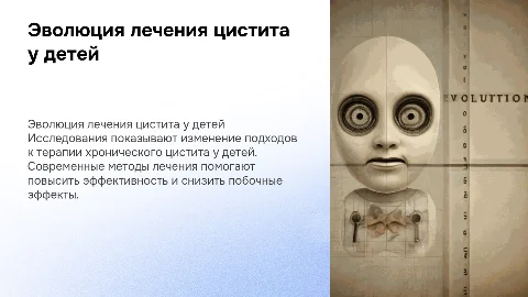 Эволюция подходов к лечению хронического цистита у детей