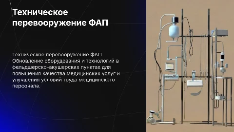 техническое перевооружение фельдшерско-акушерский пункт