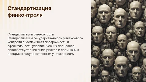 Стандартизация государственного финансового контроля