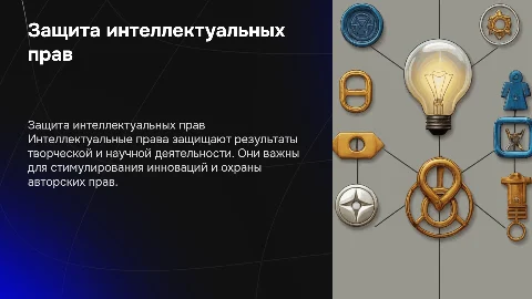Защита интеллектуальных прав Интеллектуальные права