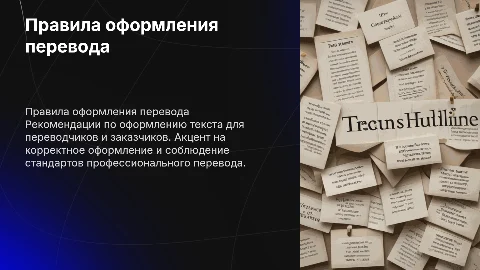 Правила оформления текста переводчиков: рекомендации и советы
