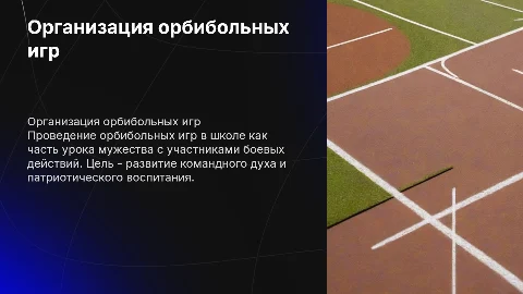 Презентация для организации орбибольных игр в школе
