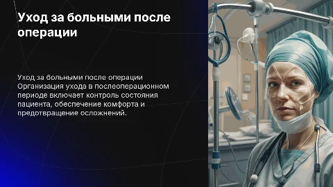 Организация и проведение ухода за больными в послеоперационном периоде