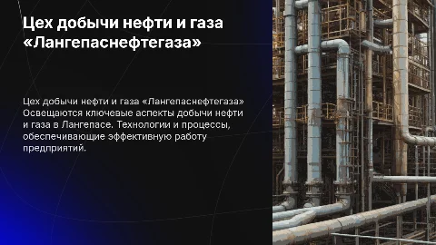 Цех добычи нефти и газа «Лангепаснефтегаза»