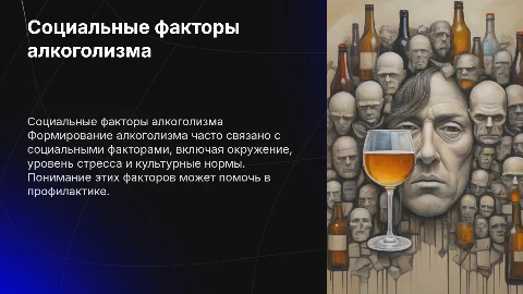 социальные факторы формирования алкоголизма