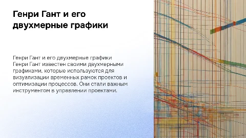 Генри Гант, двухмерные графики