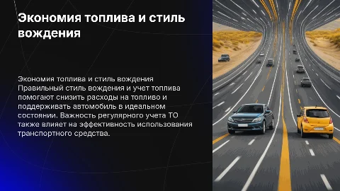 Экономия топлива через стиль вождения и учет ТО
