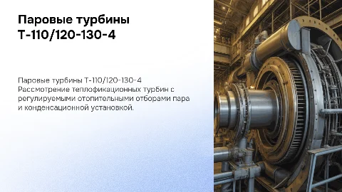 Паровые турбины Т-110/120-130-4: конструкция и применение
