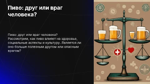 Пиво - лучший друг человека или враг?