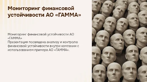 Мониторинг финансовой устойчивости в системе внутреннего контроля