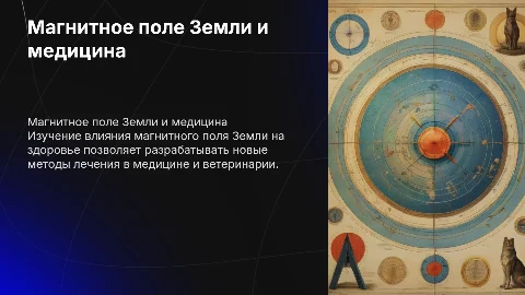 Изменение магнитного поля Земли в медицине и ветеринарии